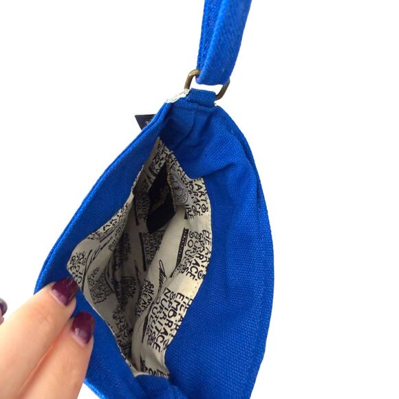 Laurel Burch Blue Aztec Print Cat Crossbody Mini Bag Handbag Purse NEW with Tags - Picture 2 of 6